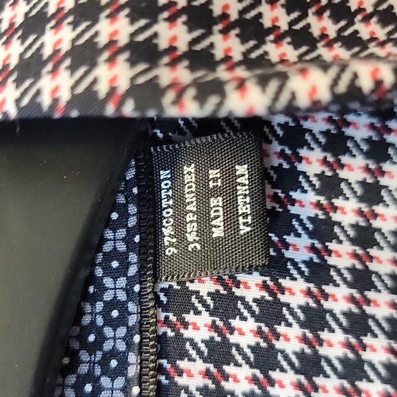 NWOT Michael Strahan Houndstooth Button Up Shirt Size L 17-17.5 - Picture 3 of 5